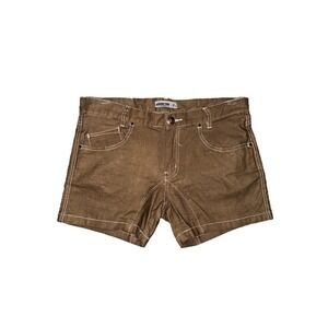 ADDICTED Born In Barcelona Metallic Khaki Men's Jean 4" Shorts Size Small (30)
